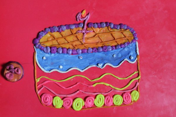 Торт из пластилина