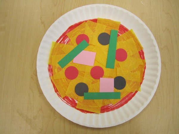 Аппликация пицца шаблон