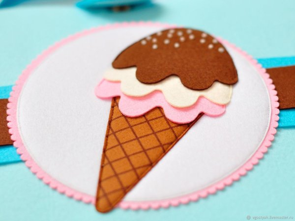 Мороженки из фетра
