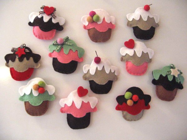Маффины из фетра
