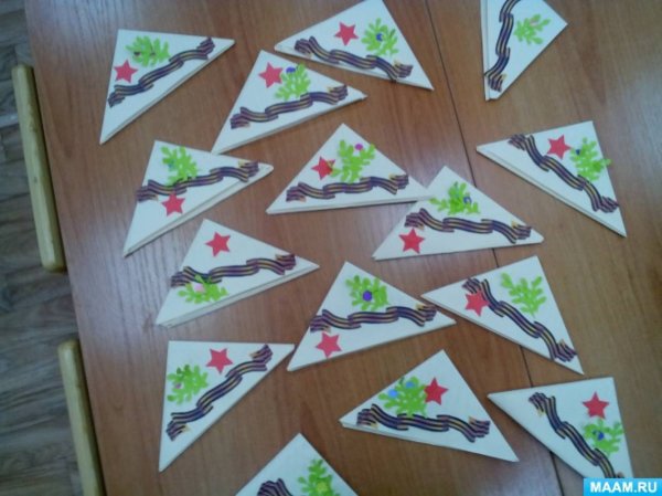 Занятие солдатский треугольник для дошкольников