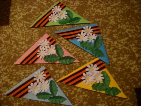 Аппликация на тему война