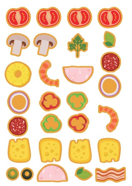 Ингредиенты для пиццы для детей