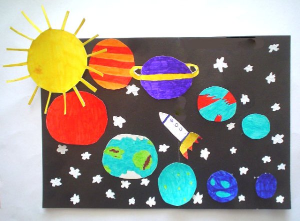 Аппликация на тему планеты