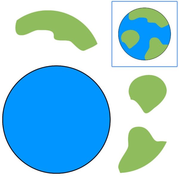 Аппликация Планета земля