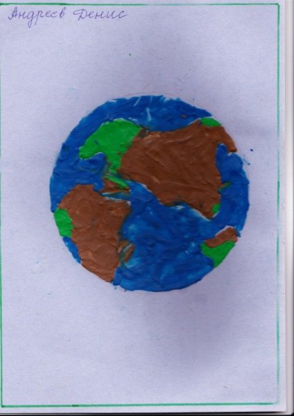 Пластилинография Планета земля
