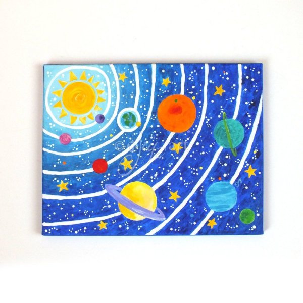 Солнечная система аппликация для детей