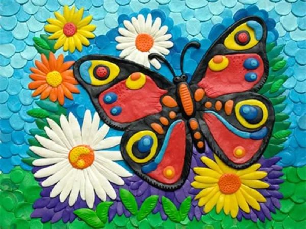 Живописная пластилинография