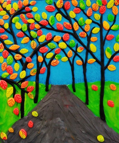 Пластилинография для детей