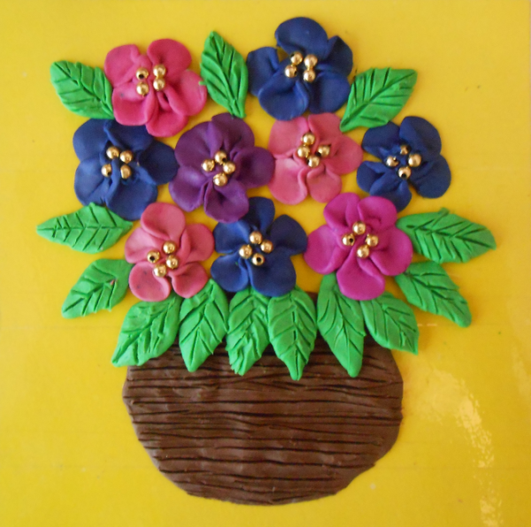 Панно из пластилина