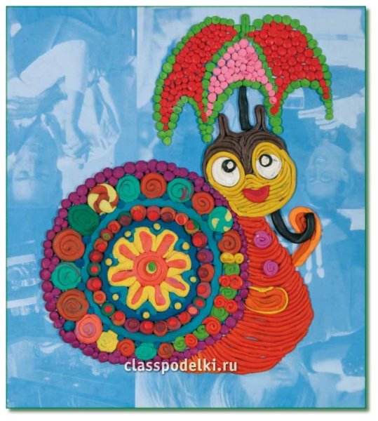 Панно из пластилина