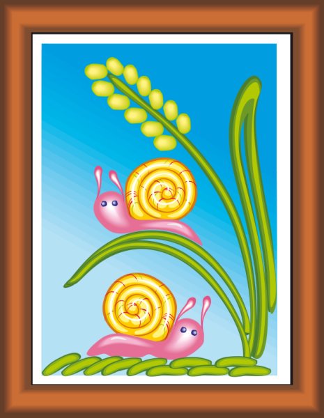 Улитка рисование пластилином