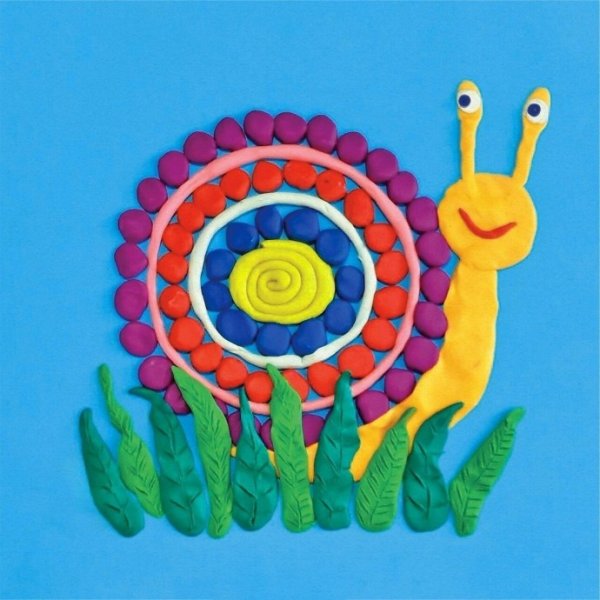 Улитка из пластилина