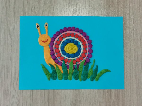 Аппликация пластилином