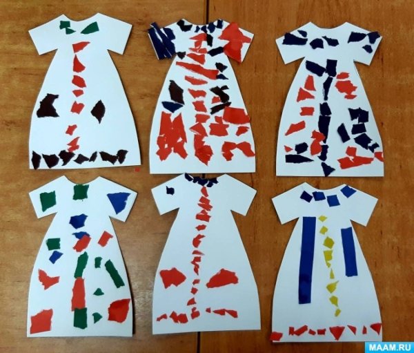 Украшение платья в средней группе