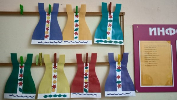 Сарафан рисование в младшей группе