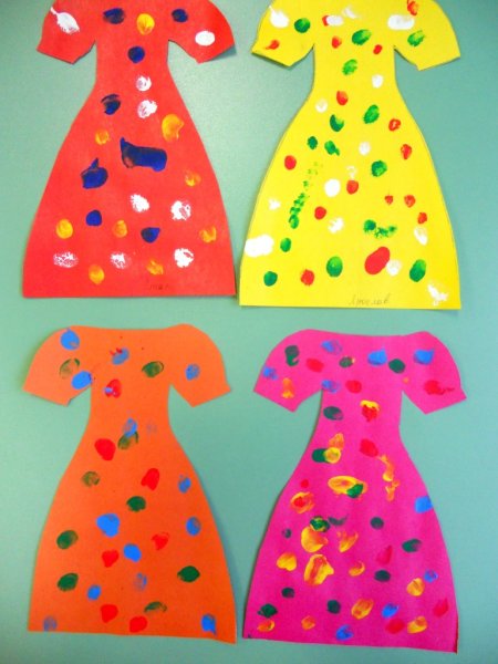 Платье для мамы рисование в младшей группе