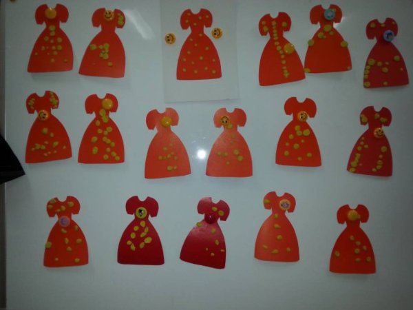 Рисование платье для мамы в средней группе