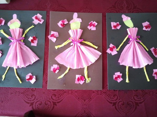 Поделка платье для мамы