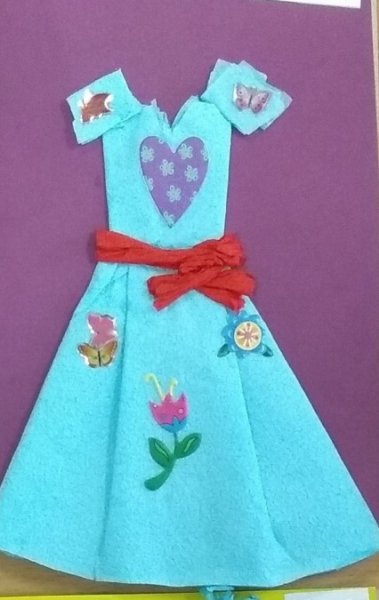 Платье для мамы аппликация в детском саду