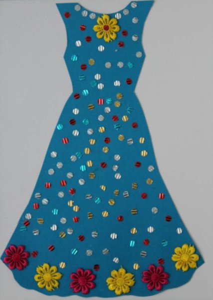 Украсим платье для мамы