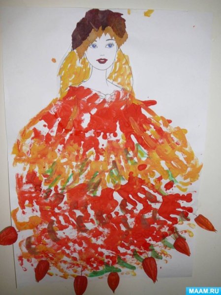 Королева осени в работах детей