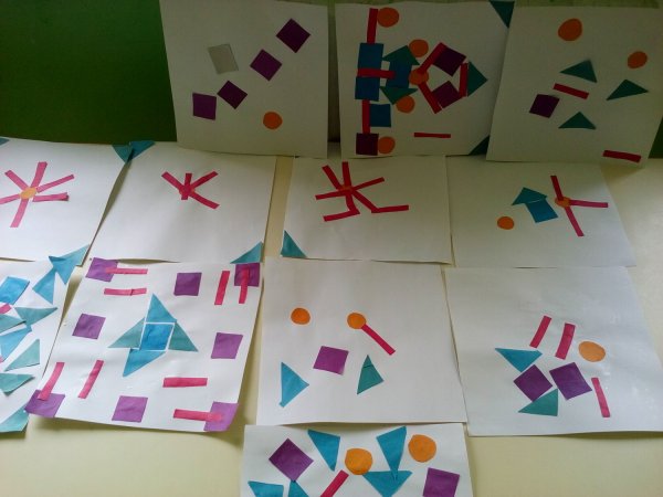 Аппликация украшение платочка в средней группе