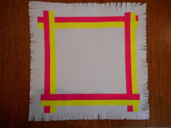 Аппликация украшение платочка в средней группе