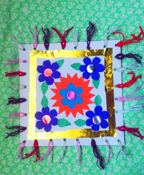 Украшение платочка рисование