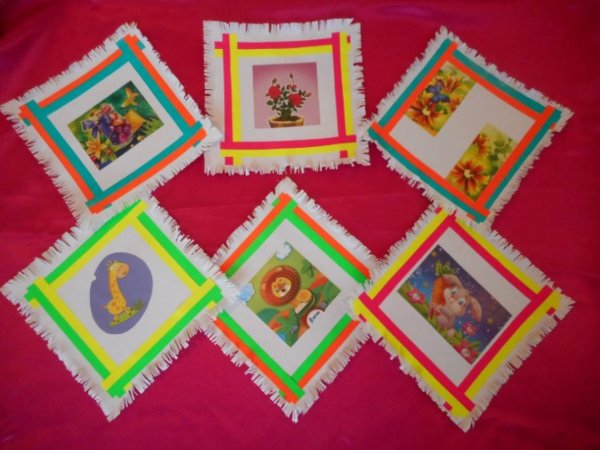 Аппликация платочек средняя группа