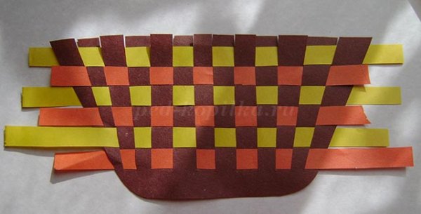 Корзины из бумажных полос