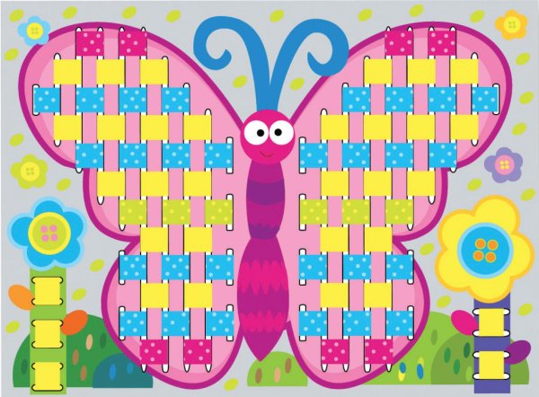 Коврик из полосок бумаги