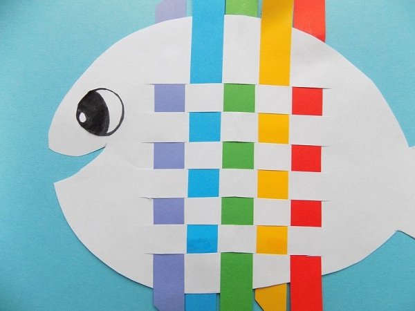 Аппликация из квадратиков