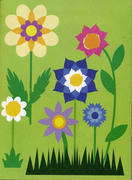 Аппликация цветов