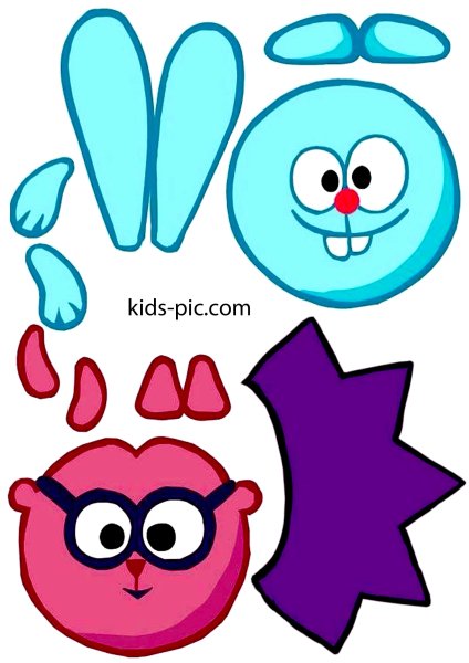 Заготовки для аппликаций малышам