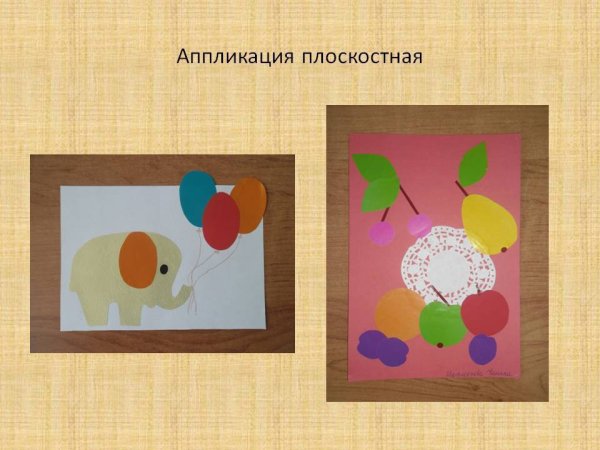 Предметная аппликация для детей