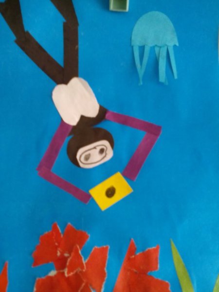 Аппликация аквалангист