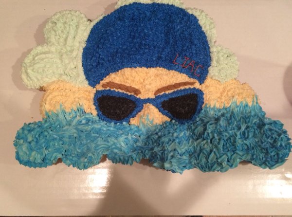 Торт для пловца мальчика