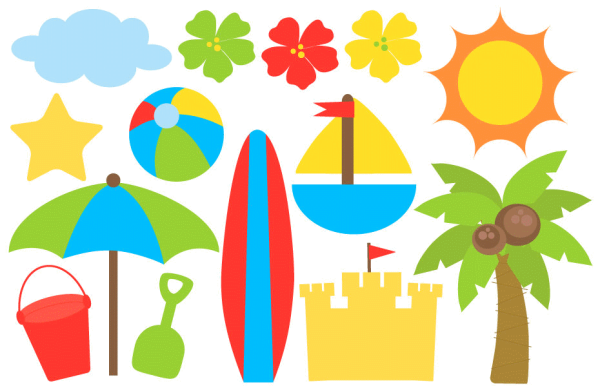 Аппликация пляж