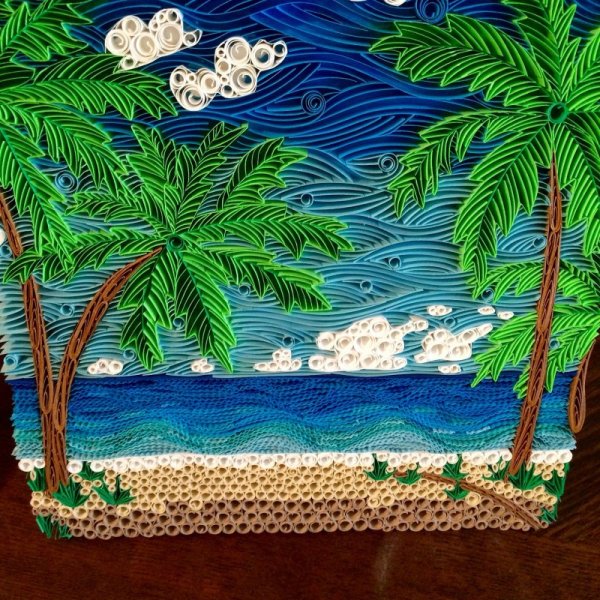 Объемная аппликация море