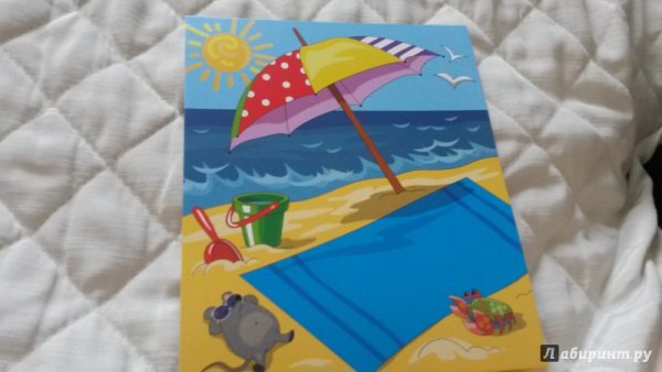 Изготовить аппликацию на море