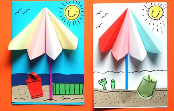 Открытка лето своими руками