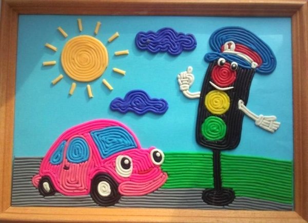 Пластилинография по ПДД