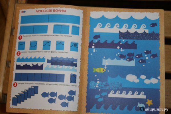 «По морям по волнам». Апликация