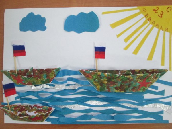 Аппликация по морям по волнам в старшей группе