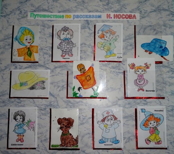 Детские рисунки к произведениям Носова