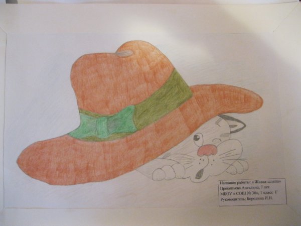 Рисунок на тему Живая шляпа