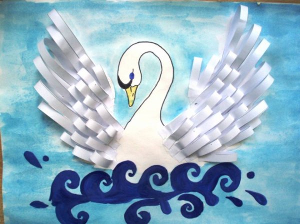 Аппликация на тему сказки Пушкина