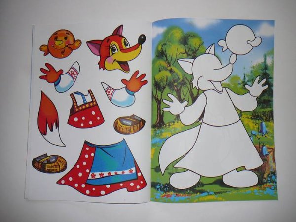 Аппликации по сказкам для детей