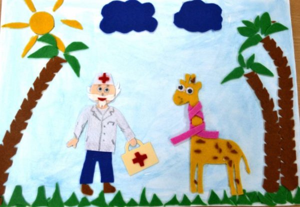 Аппликация по сказкам Чуковского